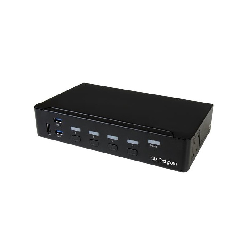 4 Port DisplayPort KVM Switch - DP KVM Umschalter mit USB 3.0 Hub